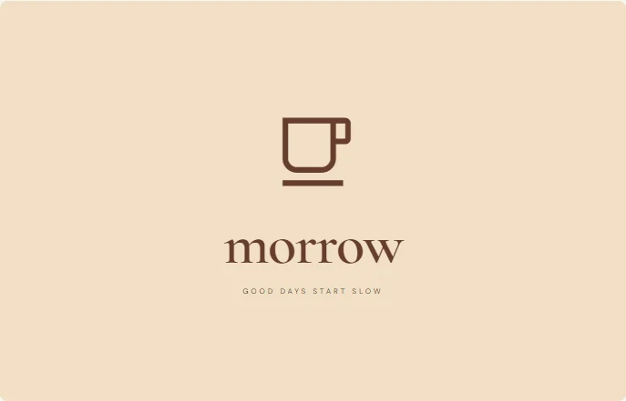 Morrow uses fine Cormorant Garamond serif lettering.